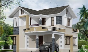 3 BHK Villa – Exterior View View at Ottapalam - for Sale