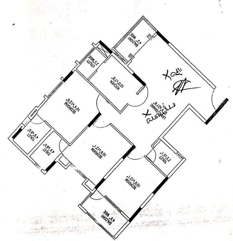 3 BHK Apartment For Sale in Puravankara Purva Heights