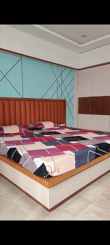 Bedroom in 3 BHK Apartment at Chandarana Sharnam Aayan, Zundal – for Rent