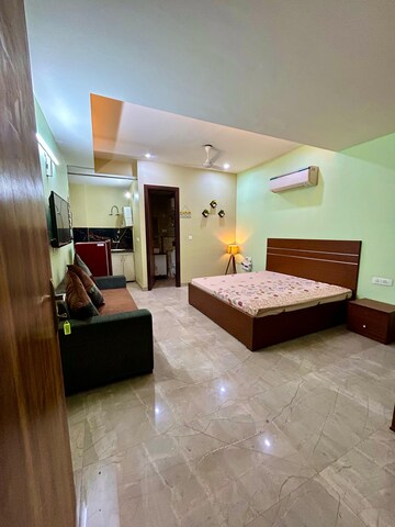 Living Room in Studio Builder Floor at Sector 38 – for Rent