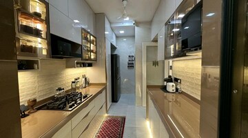 Kitchen in 3 BHK Apartment at Lodha Luxuria Priva, Majiwada – for Rent