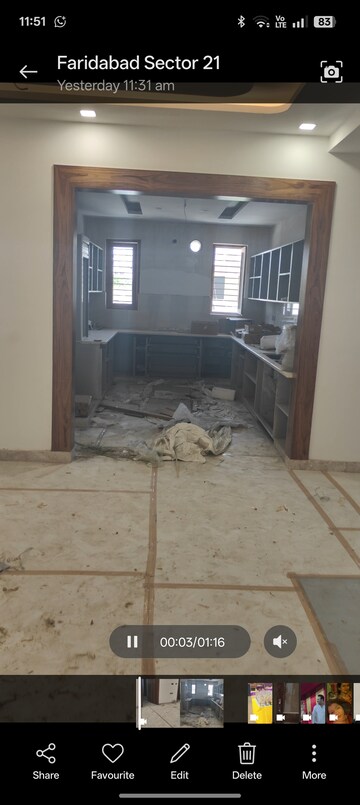 Kitchen in 4 BHK Builder Floor at Sector 21b – for Sale