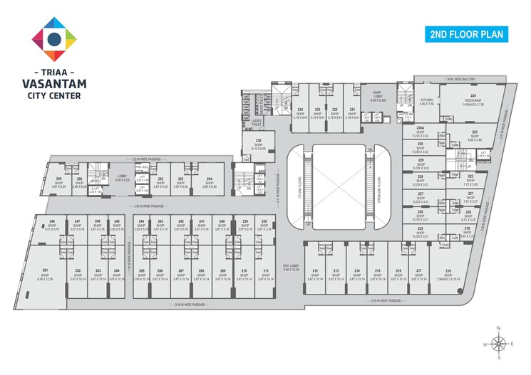 Floor Plan, triaa-vasantam-city-center Commercial Shop 465 Sq.Ft. In Dhanori Pune 8591358
