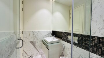 Bathroom in 2 BHK Apartment at Bhartiya Leela Residences, Thanisandra Main Road – for Rent