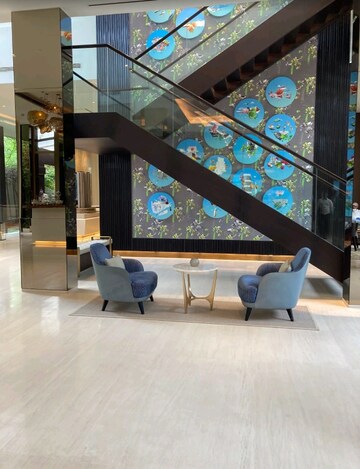Building Lobby in 5 BHK Apartment at Piramal Aranya, Byculla – for Rent