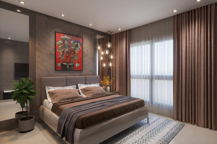 Bedroom, hiranandani-highland 3 Bedroom 1200 Sq.Ft. Apartment In Powai Mumbai 8598398