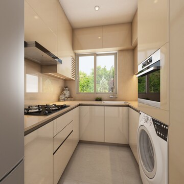 Kitchen in 3 BHK Apartment at Hiranandani Highland, Powai – for Rent