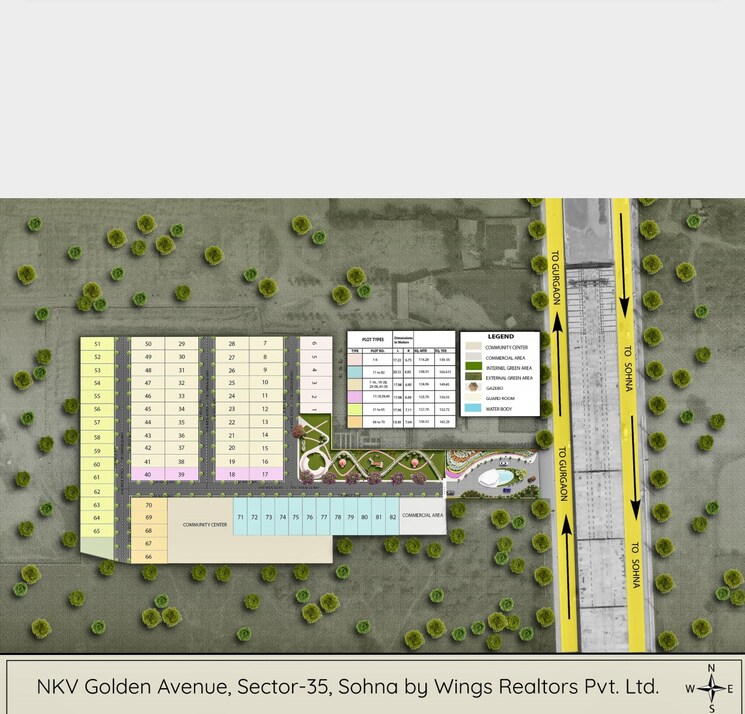 Master Plan, nkv-golden-avenue 3.5 Bedroom 160 Sq.Yd. Builder Floor In Sohna Sector 35 Gurgaon 8598562