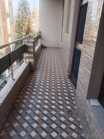 Balcony in 2 BHK Builder Floor at Dhakoli – for Rent