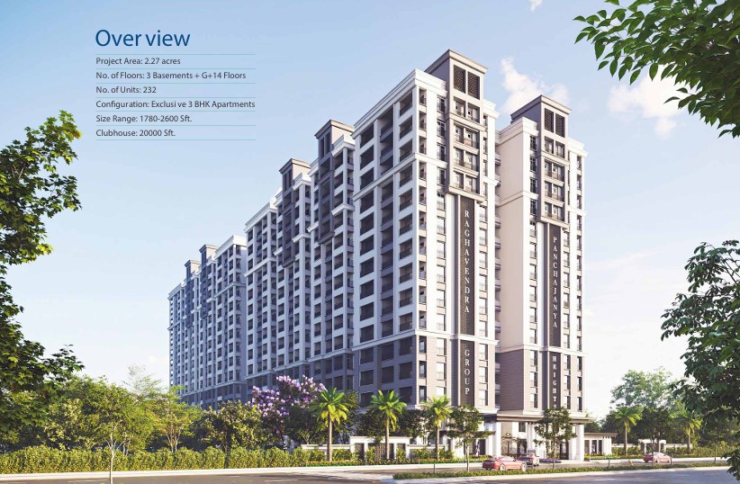 3 BHK + Pooja Room Apartment For Sale in Raghavendra Panchajanya Heights