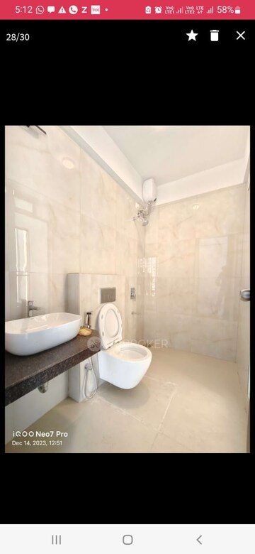Bathroom in 2 BHK Apartment at Raymond Ten X Habitat, Pokhran Road No Two – for Rent