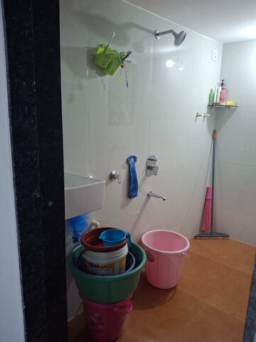 Bathroom in 1 BHK Apartment at Ashapura Mokshit Majesta, Dombivli East – for Rent