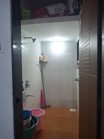 Bathroom in 1 BHK Apartment at Ashapura Mokshit Majesta, Dombivli East – for Rent