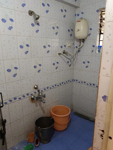 Bathroom in 2 BHK Apartment at Kute Vrundavan Society, Akurdi – for Rent