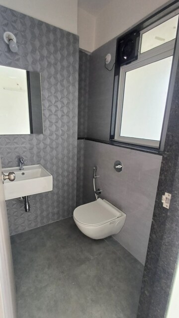 Bathroom in 1 BHK Apartment at Ashar Axis, Majiwada – for Rent