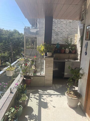 Balcony in 1 BHK Apartment at Ansal Celebrity Suites, Sector 2 – for Rent