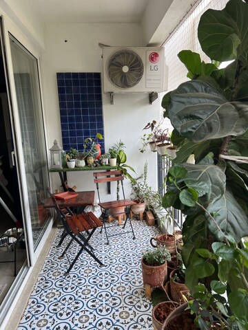 Balcony in 4 BHK Apartment at Prestige Misty Waters, Hebbal – for Sale