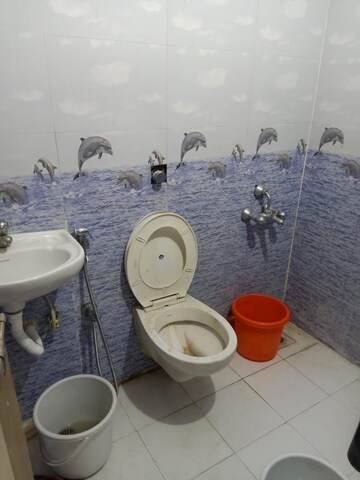 Bathroom in 3 BHK Apartment at Makarba – for Rent