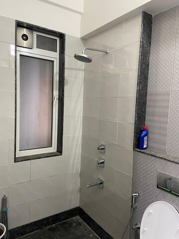 Bathroom in 3 BHK Apartment at Lotus Sky Garden, Malad West – for Rent