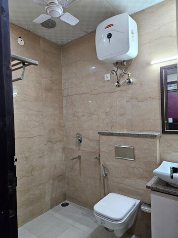Bathroom in 2 BHK Builder Floor at Ansal Sushant Lok I, Sector 43 – for Rent
