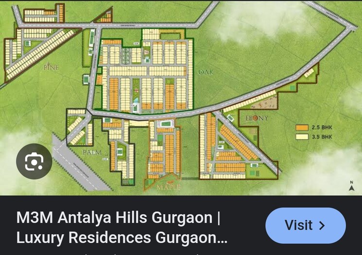 Master Plan, m3m-antalya-hills 2.5 Bedroom 1159 Sq.Ft. Apartment In Sector 79 Gurgaon 8601151