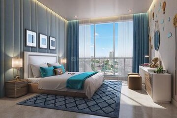 Bedroom in 2 BHK Apartment at L&T Crescent Bay T2, Parel – for Rent