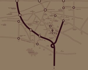 4 BHK Apartment – Map Location View at Raghava Cinq, Financial District - for Sale