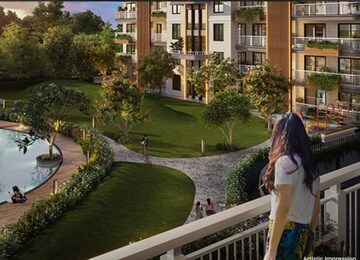 Balcony in 3 BHK Apartment at Eldeco ii – for Sale