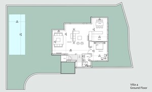 Floor Plan in 3 BHK Villa at Assagao – for Sale
