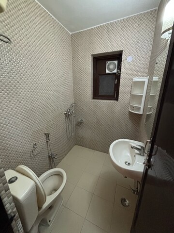 Bathroom in 1 BHK Builder Floor at Hemkunt Colony – for Rent