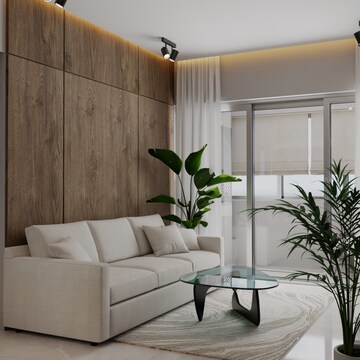 Living Room in 2 BHK Apartment at Pleasant Park, Wanowrie – for Rent