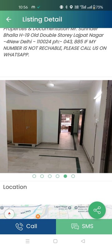 1 BHK Independent House For Rent in Lajpat Nagar 4