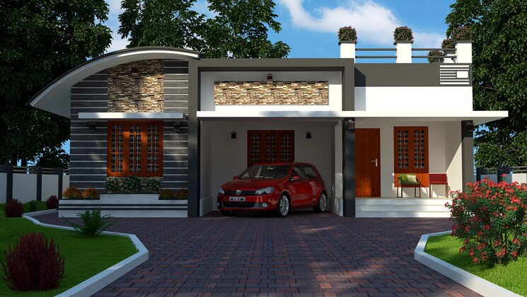Exterior View, chandranagar 2 Bedroom 709 Sq.Ft. Villa In Chandranagar Palakkad 8602478