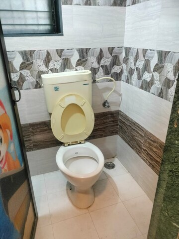 Bathroom in 1 BHK Apartment at Kopar Khairane – for Rent