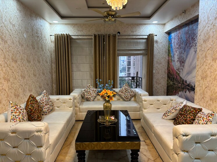 Living Room, saya-desire-residency 3 Bedroom 1460 Sq.Ft. Apartment In Ahinsa Khand 2 Ghaziabad 8602785