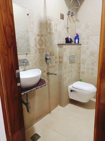 Bathroom in 2 BHK Builder Floor at Niti Khand I – for Rent