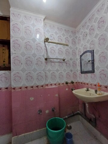 Bathroom in 2 BHK Builder Floor at Malviya Nagar – for Rent