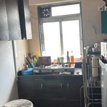 Kitchen in 1 BHK Apartment at Wadala West – for Rent