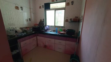 Kitchen in 1 RK Apartment at Radhekrishna Tower, Kalyan East – for Rent