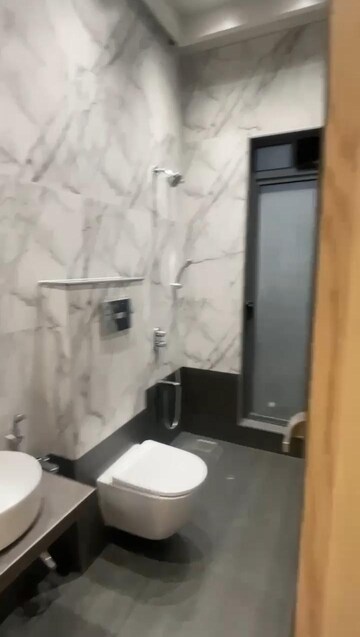 Bathroom in 3 BHK Apartment at Blackplinth The Shivram CHS, Mulund West – for Sale