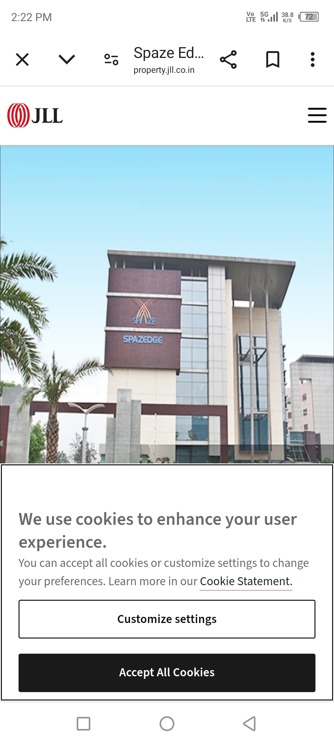 Office Space For Rent in Spaze Edge Tower