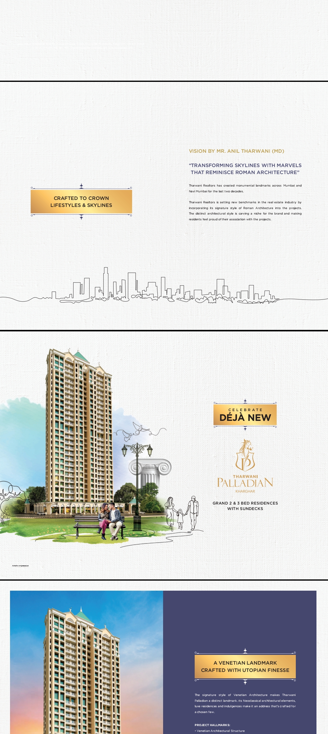 2 BHK + Pooja Room Builder Floor For Sale in Tharwani Palladian