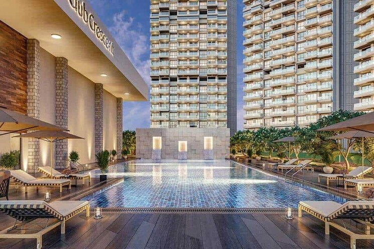 Swimming Pool, l-t-crescent-bay-t2 2 Bedroom 1000 Sq.Ft. Apartment In Parel Mumbai 8604081