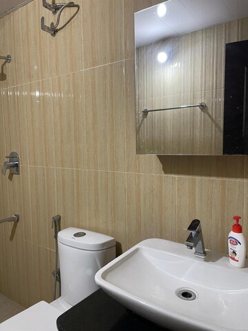 Bathroom in 3 BHK Apartment at NR Windgates, Thanisandra Main Road – for Rent