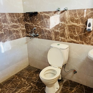Bathroom in 3 BHK Apartment at SVP Gulmohur Garden Phase 2, Ghukna – for Sale
