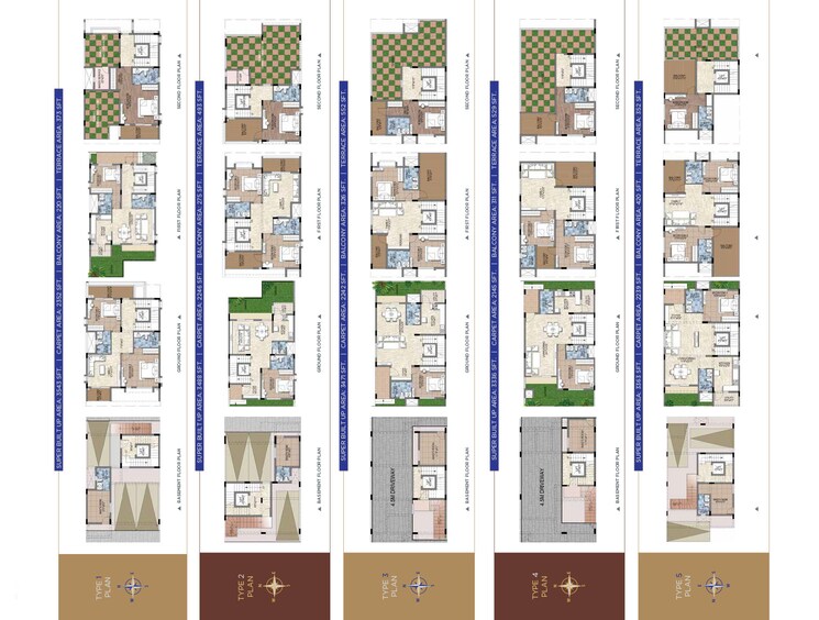 Floor Plan, sattva-songbird 4 Bedroom 3543 Sq.Ft. Villa In Budigere Cross Bangalore 8605702