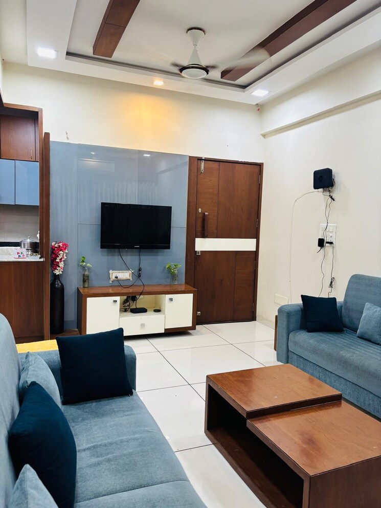 Living Room, south bopal 3 Bedroom 1450 Sq.Ft. Apartment In South Bopal Ahmedabad 8606212