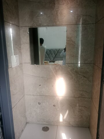 Bathroom in 1.5 BHK Builder Floor at Ansals Sushant City – for Rent