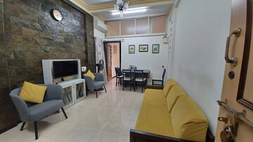Living Room in 1.5 BHK Apartment at The Hirabad Mansion CHS, Mahim – for Rent