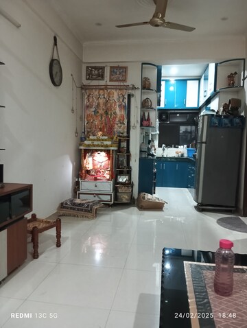 Living Room in 1 BHK Apartment at Chincholi Apartment, Malad West – for Rent